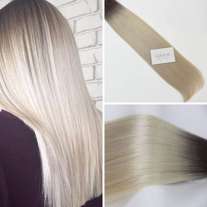 Tape in Extensions Double Drawn Ombre Color #T8.1/60A 50g - Cooviphair