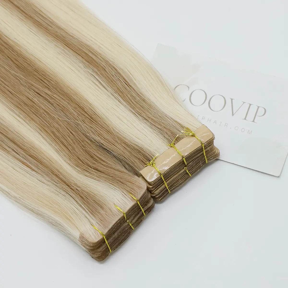 Invisible Tape in Extensions Double Drawn Piano Color #P18/60 100g - Cooviphair