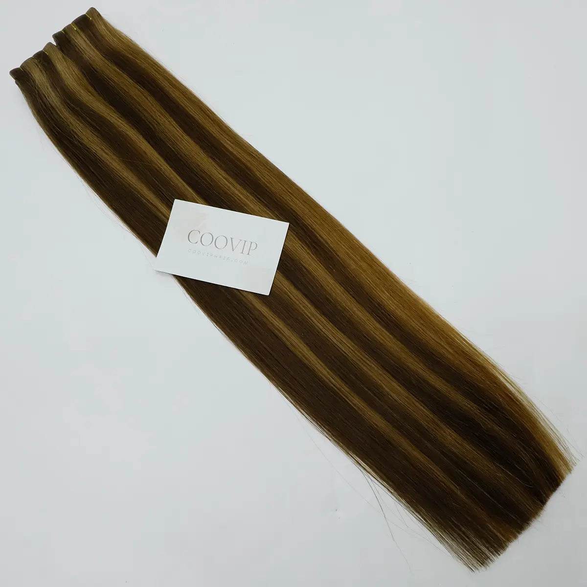 Invisible Tape in Extensions Double Drawn Piano Color #P4/8 100g - Cooviphair