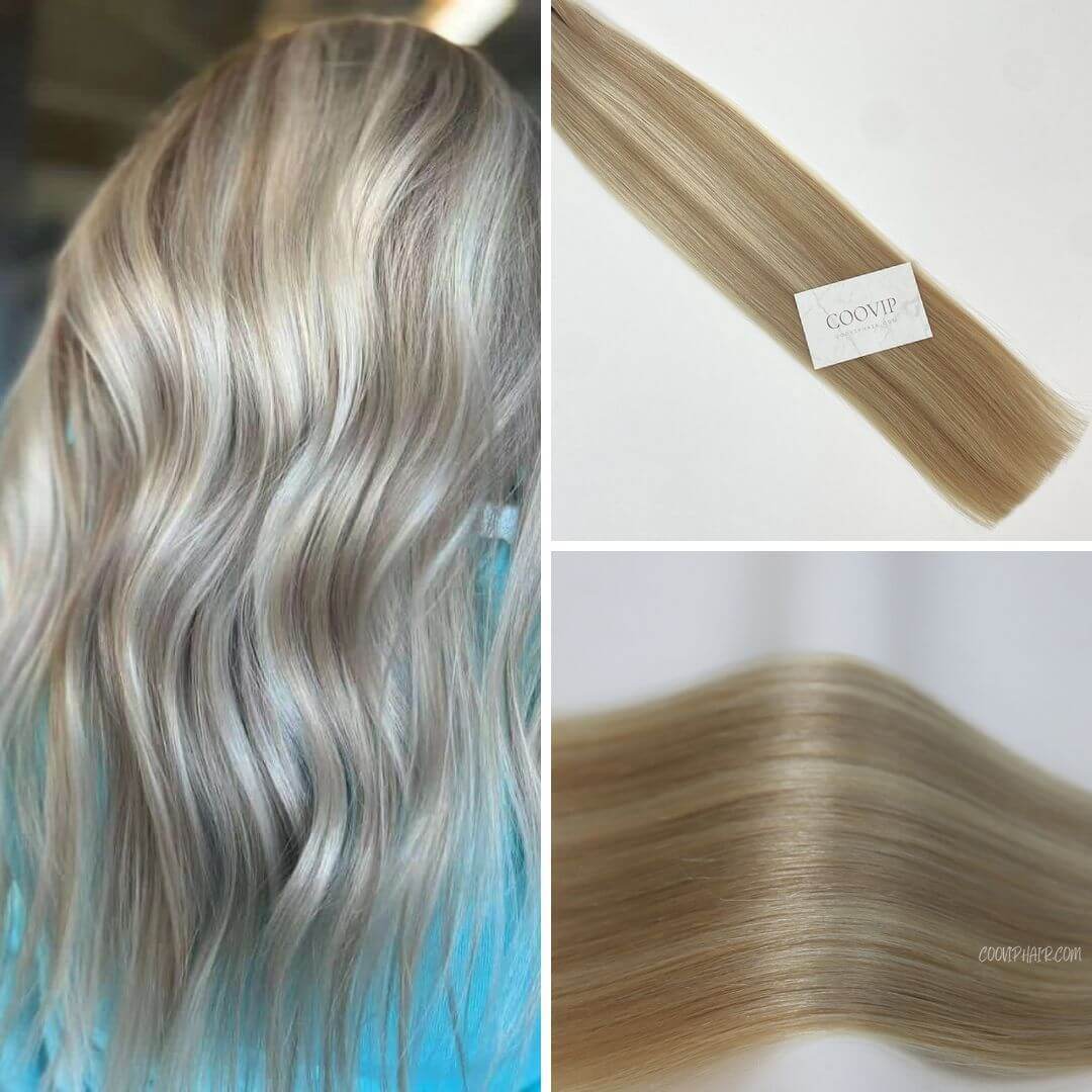 I Tip Extensions Double Drawn Piano Color Hair #P18/60 50g - Cooviphair