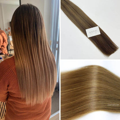 Tape in Extensions Double Drawn Piano Color Hair #P4/8 50g - Cooviphair