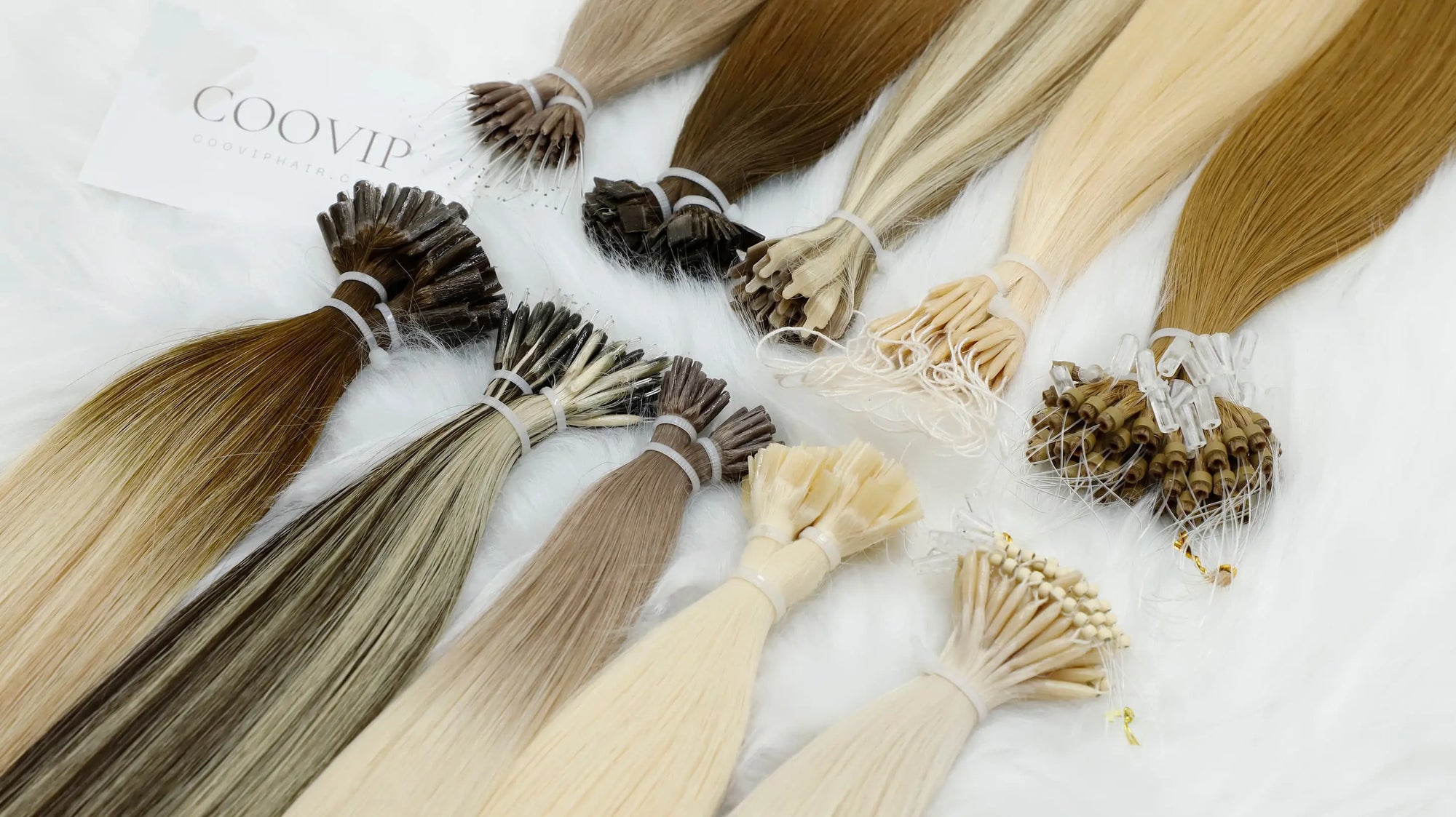 "COOVIP Keratin Tip Hair Extensions – Seamless, Long-Lasting Volume