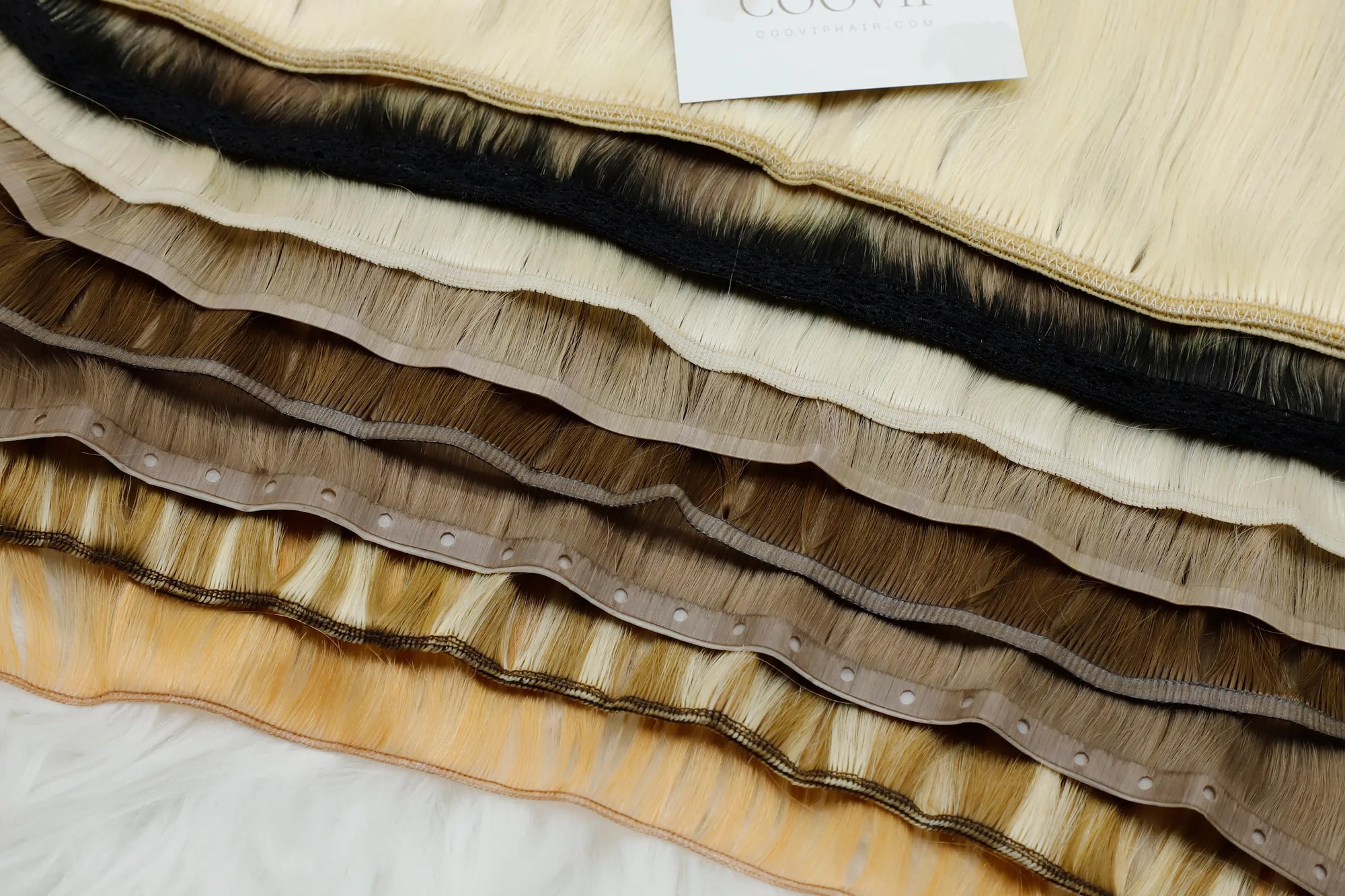 COOVIP Volume Weft Extensions providing maximum fullness.