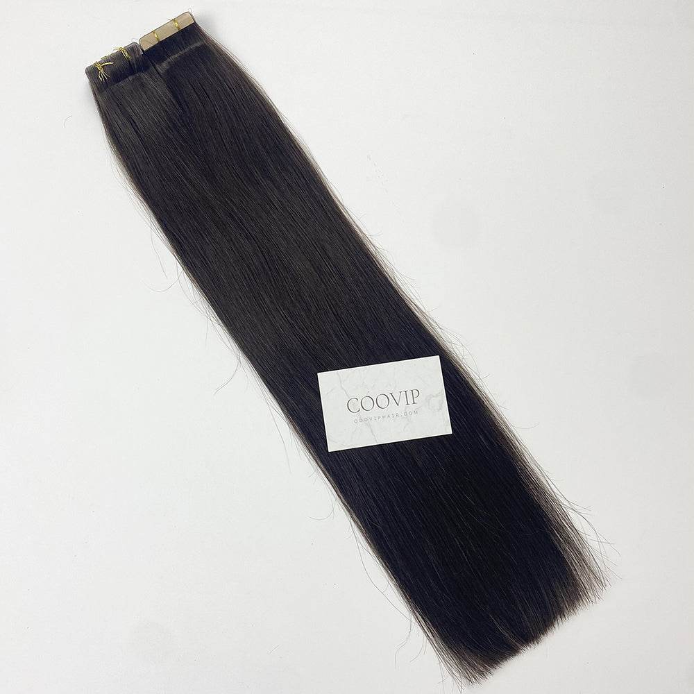 Invisible Tape in Extensions Double Drawn #2 Dark Chocolate Brown Hair 100g - Cooviphair
