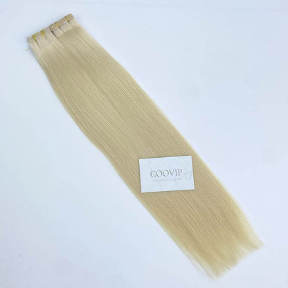 Invisible Tape in Extensions Double Drawn #60 Platinum Blonde Hair 100g - Cooviphair