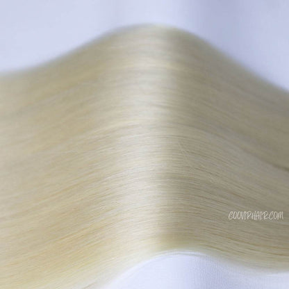 Invisible Tape in Extensions Double Drawn #60 Platinum Blonde Hair 100g - Cooviphair