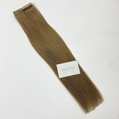Invisible Tape in Extensions Double Drawn #8 Light Chestnut Brown Hair 100g - Cooviphair