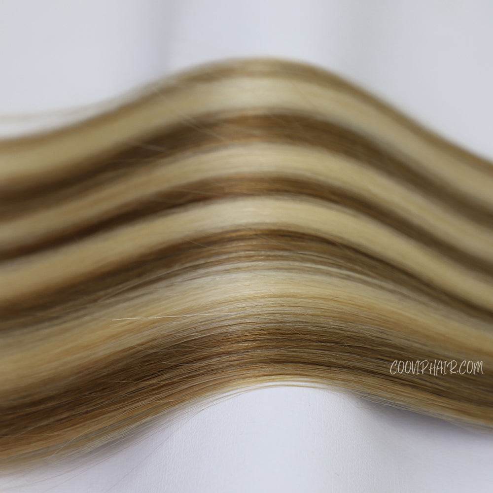 Invisible Tape in Extensions Double Drawn Balayage Hair #B4/8/60 100g - Cooviphair