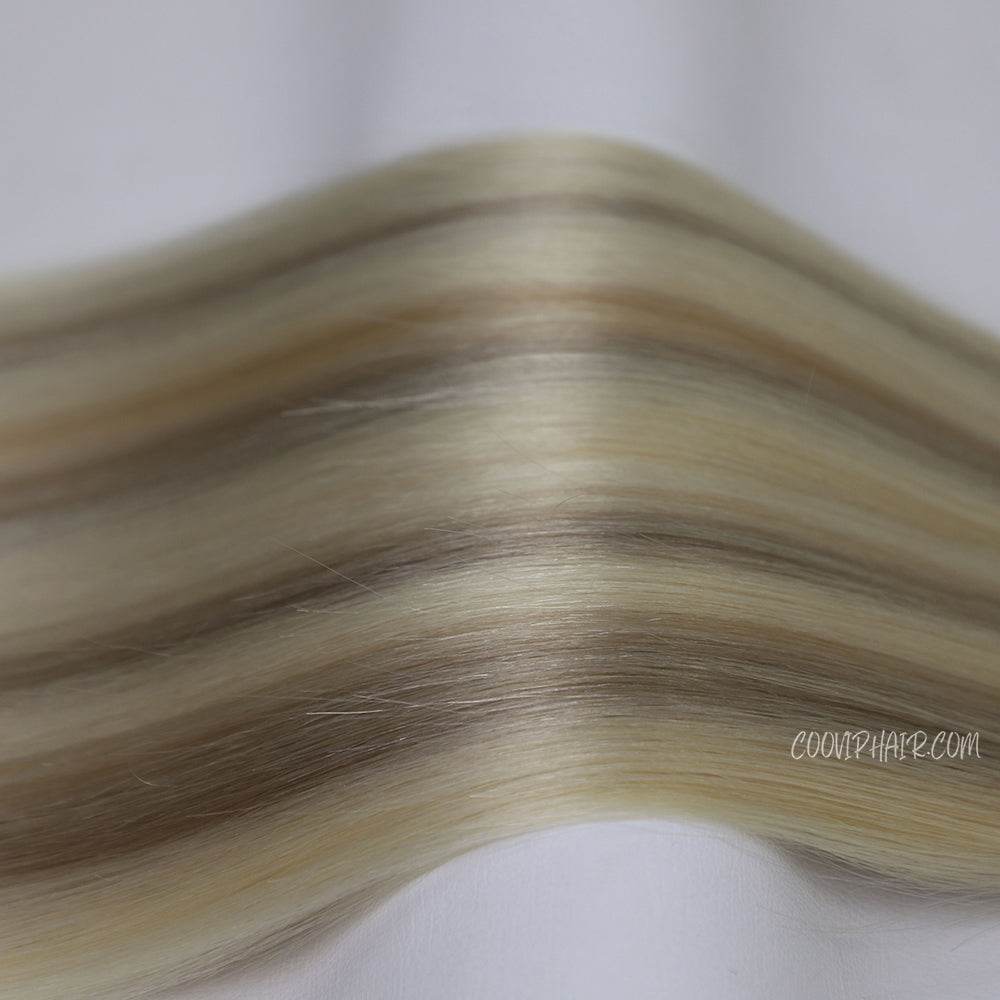 Invisible Tape in Extensions Double Drawn Balayage Hair #B9.1/60A 100g - Cooviphair