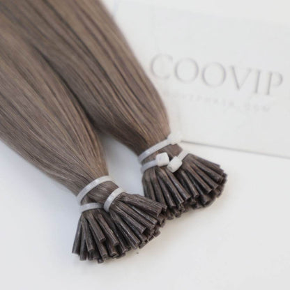 I Tip Extensions Double Drawn #8.1 Natural Ash Blonde Hair 50g - Cooviphair