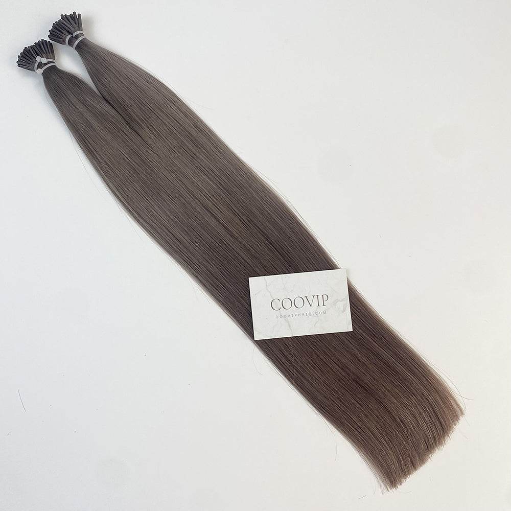 I Tip Extensions Double Drawn #8.1 Natural Ash Blonde Hair 50g - Cooviphair