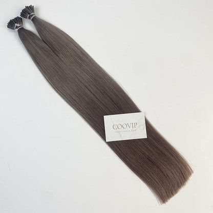I Tip Extensions Double Drawn #8.1 Natural Ash Blonde Hair 50g - Cooviphair