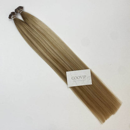 I Tip Extensions Double Drawn Balayage Hair #B8/22 50g - Cooviphair