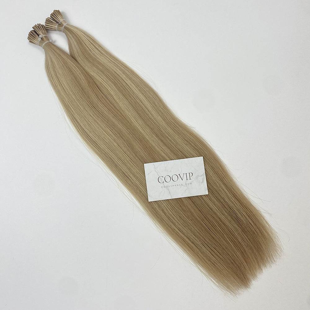 I Tip Extensions Double Drawn Piano Color Hair #P18/60 50g - Cooviphair