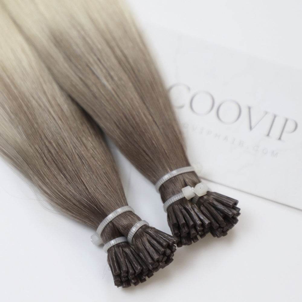 I Tip Extensions Double Drawn Ombre Hair #T8.1/60A 50g - Cooviphair