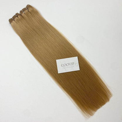 Machine Weft Extensions Double Drawn #27 Copper Blonde Hair 50g - Cooviphair