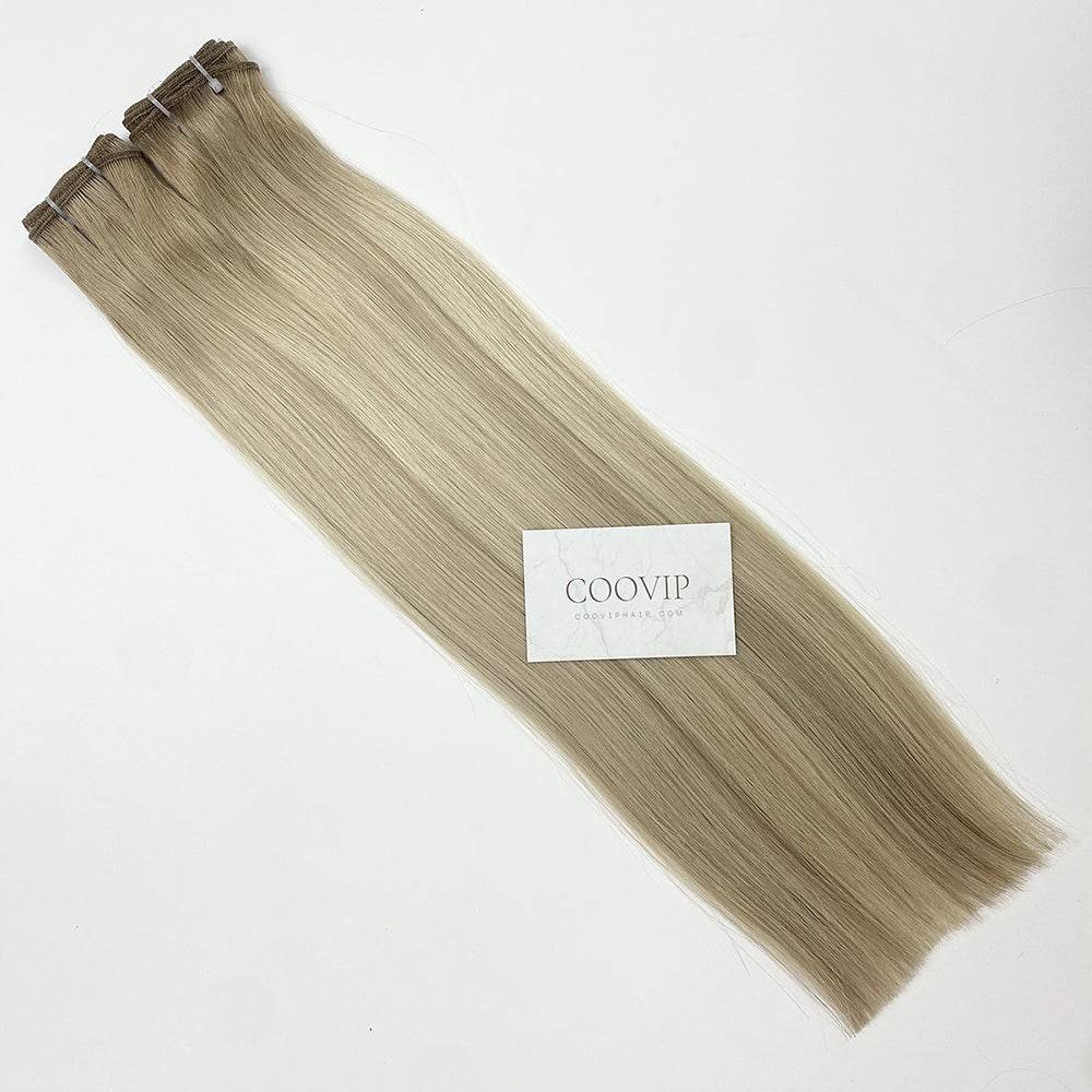 Machine Weft Extensions Double Drawn Balayage Hair #B9.1/60A 50g - Cooviphair