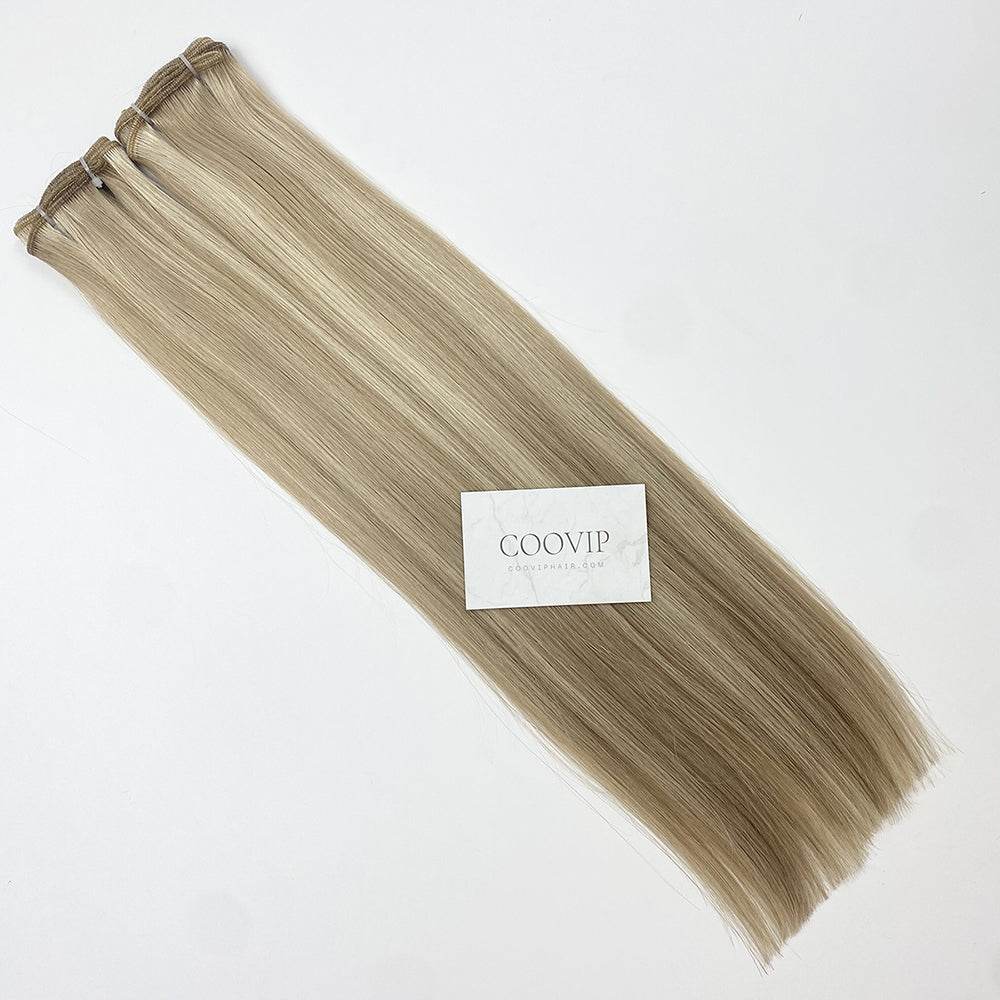 Machine Weft Extensions Double Drawn Piano Color #P18/60 50g - Cooviphair