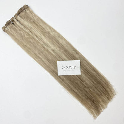 Machine Weft Extensions Double Drawn Piano Color #P18/60 50g - Cooviphair