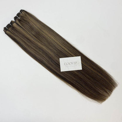 Machine Weft Extensions Double Drawn Piano Color Hair #P2/6 50g - Cooviphair