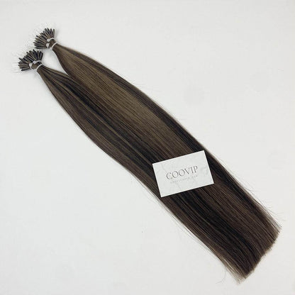 Nano Bead Hair Extensions Double Drawn Piano Color Hair #P2/6 50g - Cooviphair
