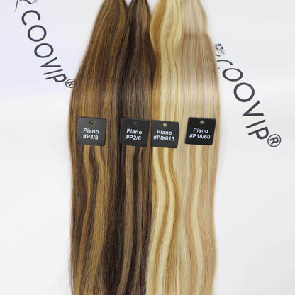 Genius Weft Double Drawn Piano Color Hair #P4/8 20g - Cooviphair