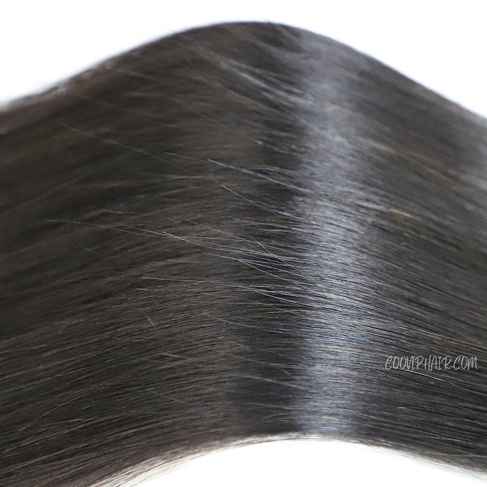 I Tip Extensions Double Drawn #1B Natural Black Hair 50g - Cooviphair