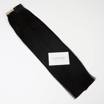 Tape in Extensions Double Drawn #1B Natural Black Hair 50g - Cooviphair