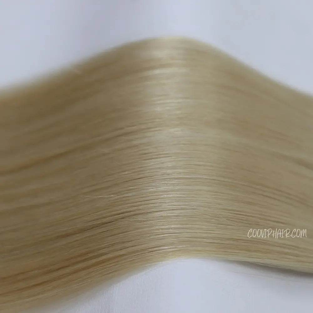 Flat Weft Extensions Double Drawn #22 Champagne Blonde Hair 50g - Cooviphair