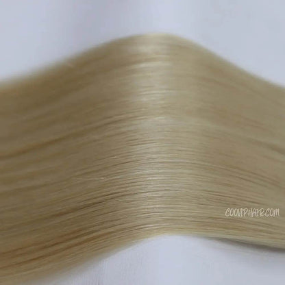 Flat Weft Extensions Double Drawn #22 Champagne Blonde Hair 50g - Cooviphair