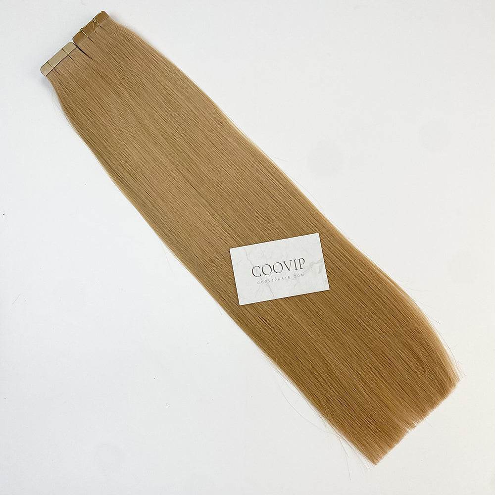 Tape in Extensions Double Drawn #27 Copper Blonde Hair 50g - Cooviphair