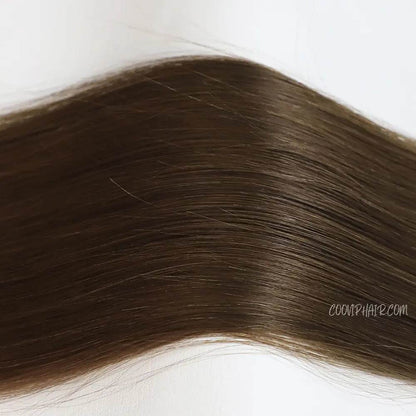 Flat Weft Extensions Double Drawn #4 Chocolate Brown Hair 50g - Cooviphair