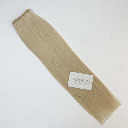Tape in Extensions Double Drawn #60 Platinum Blonde Hair 50g - Cooviphair