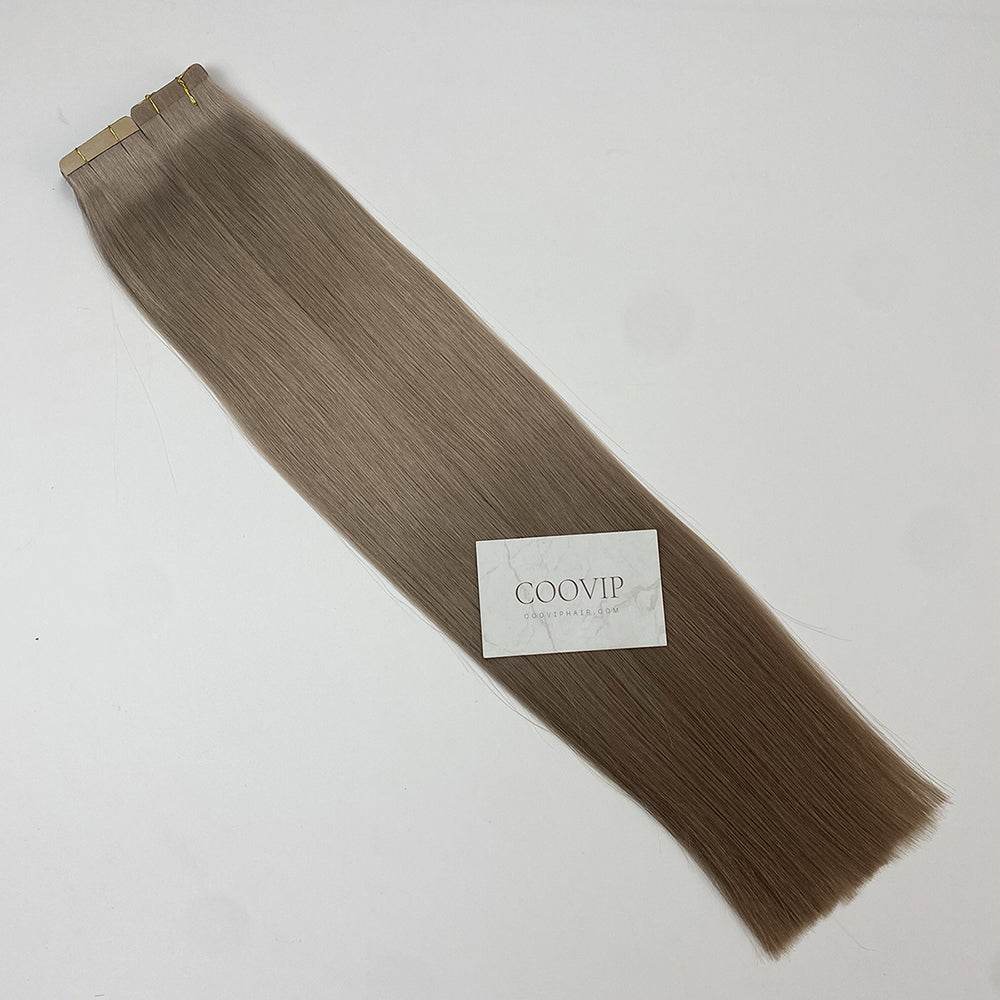 Tape in Extensions Double Drawn #9.1 Ash Light Blonde Hair 50g - Cooviphair