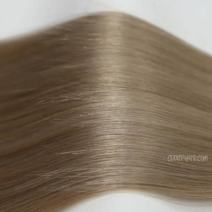 Flat Weft Extensions Double Drawn #9.1 Ash Light Blonde Hair 50g - Cooviphair
