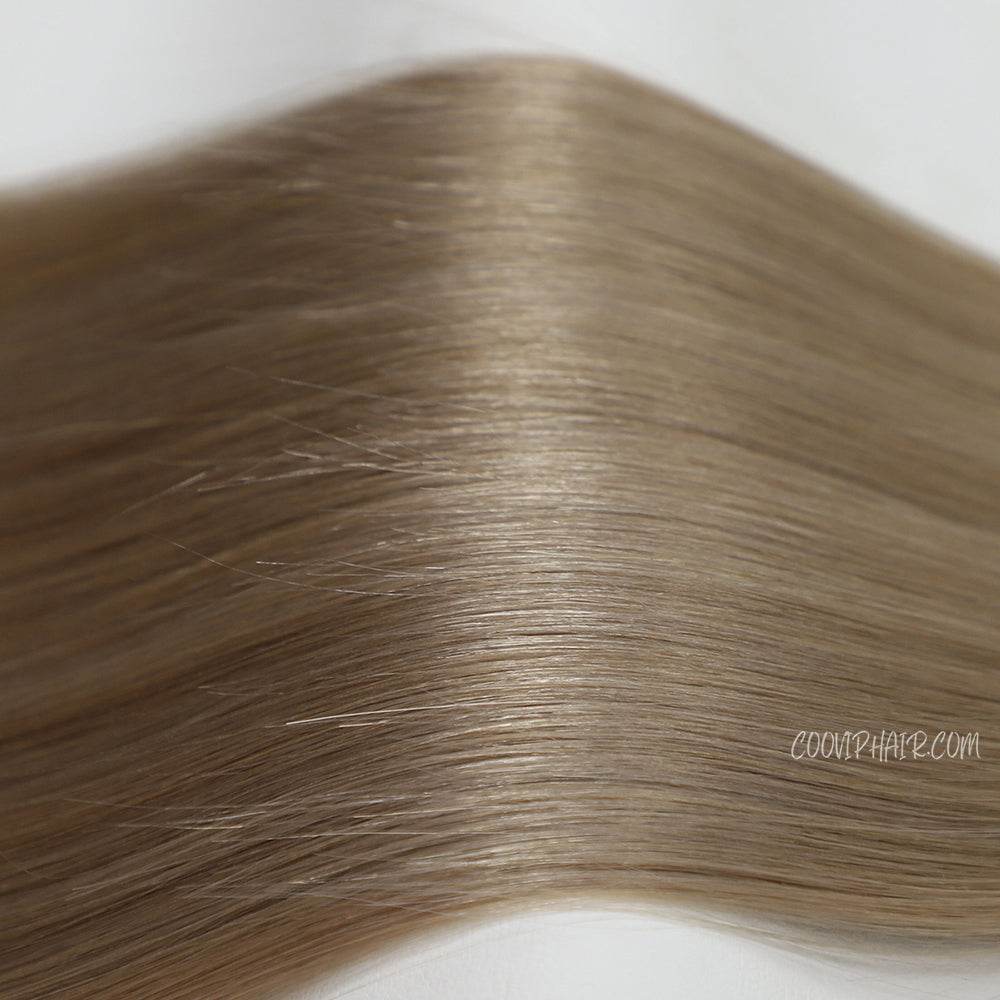 Machine Weft Extensions Double Drawn #9.1 Ash Light Blonde Hair 50g - Cooviphair