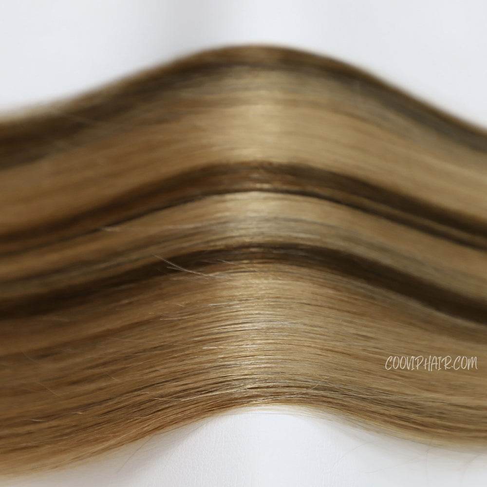 Tape in Extensions Double Drawn Balayage Hair #B4/18 50g - Cooviphair