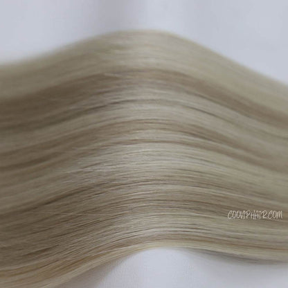 Machine Weft Extensions Double Drawn Balayage Hair #B9.1/60A 50g - Cooviphair