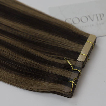 Tape in Extensions Double Drawn Piano Color Hair #P2/6 50g - Cooviphair