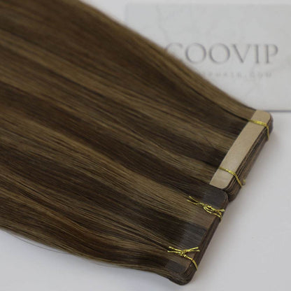 Tape in Extensions Double Drawn Piano Color Hair #P4/8 50g - Cooviphair