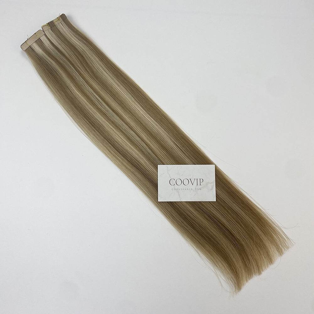 Tape in Extensions Double Drawn Piano Color Hair #P8/613 50g - Cooviphair