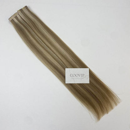 Tape in Extensions Double Drawn Piano Color Hair #P8/613 50g - Cooviphair