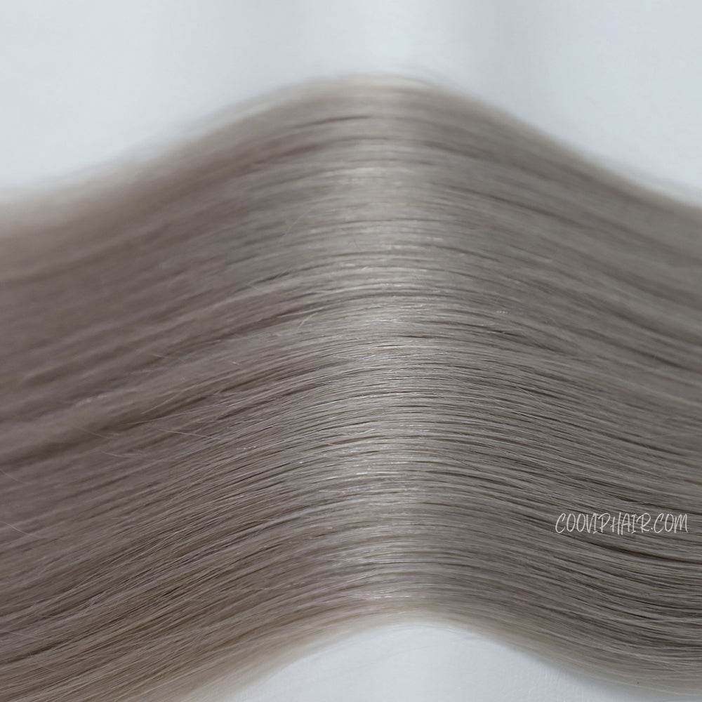 Tape in Extensions Double Drawn Silver Color Hair 50g - Cooviphair
