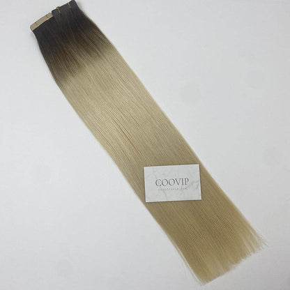 Tape in Extensions Double Drawn Ombre Color #T4/60 50g - Cooviphair