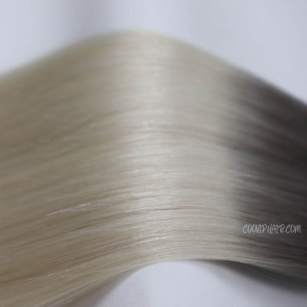 Flat Weft Hair Extensions Double Stitched Ombre Color #T8.1/60A 50g - Cooviphair